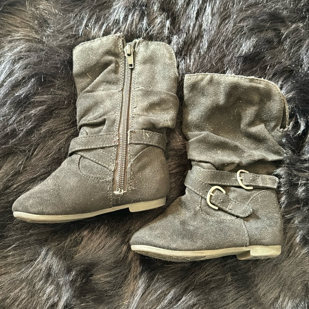 Kids Black Boots